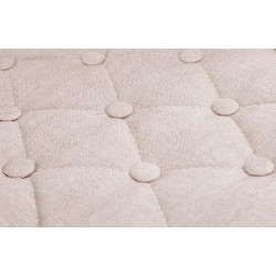 Taburete de bar Dublín, tapizado en tela beige C