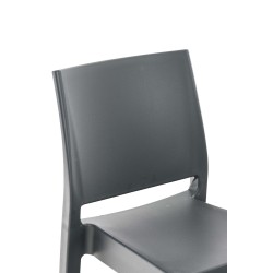 Taburete de bar Maya gris oscuro