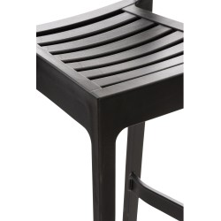 Taburete de bar negro Ares