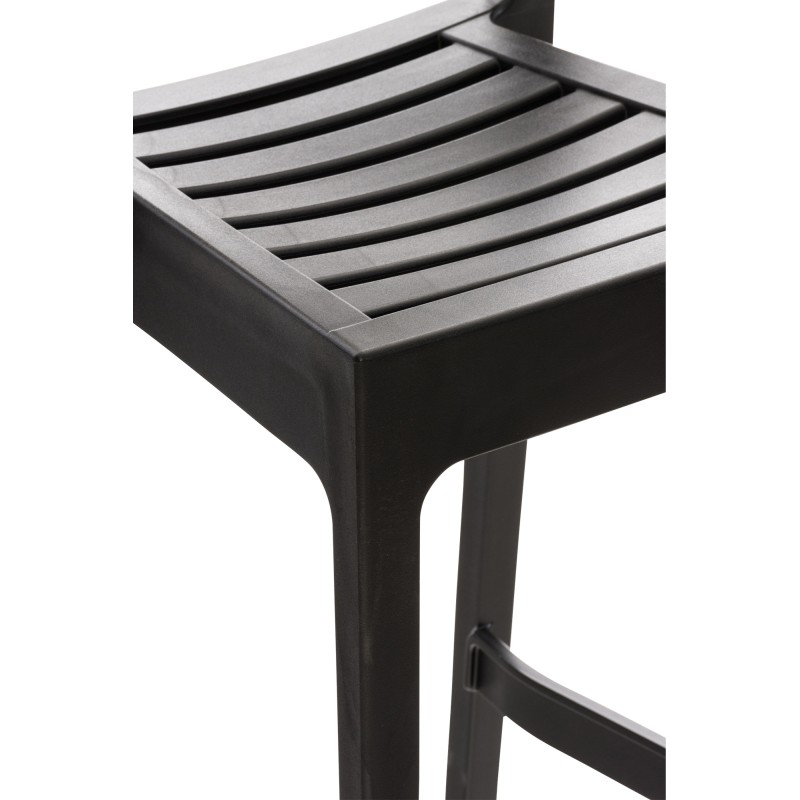 Taburete de bar negro Ares