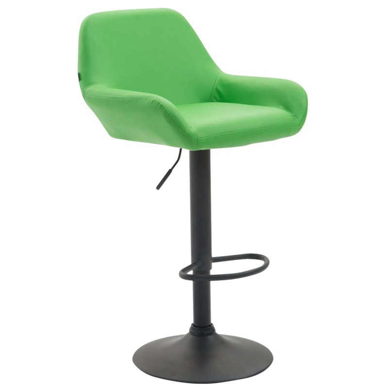Taburete de bar Braga, piel sintética verde B