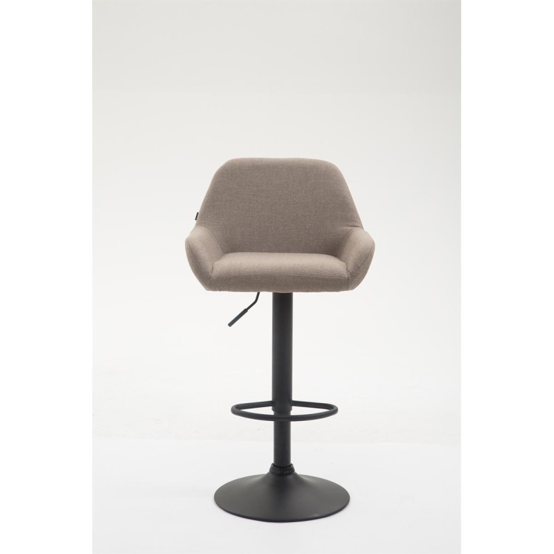 Taburete de bar Braga, tela color topo B