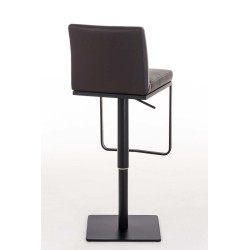 Taburete de bar Panamá B en piel sintética marrón