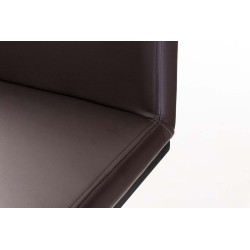 Taburete de bar Panamá B en piel sintética marrón