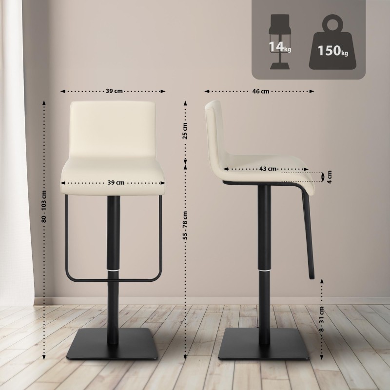 Taburete de bar Cream Lemon B