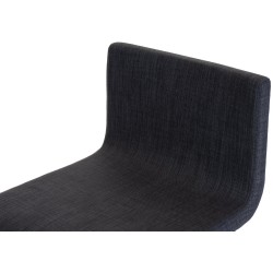 Taburete de bar Limon B de tela gris oscuro