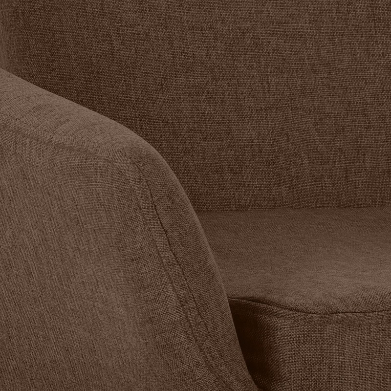 taburete de bar Grant de tela marrón