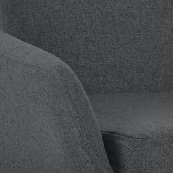 Taburete de bar Grant de tela gris oscuro