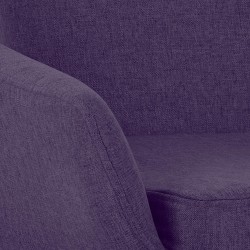 Taburete de bar Grant de tela morada