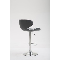 Taburete de bar cromado Las Vegas V2, gris