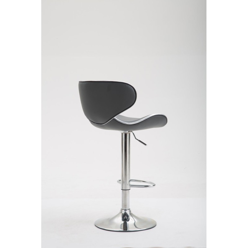 Taburete de bar cromado Las Vegas V2, gris