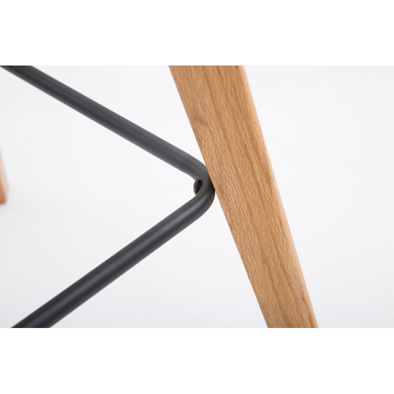 Taburete de bar Metz en tela verde Natura