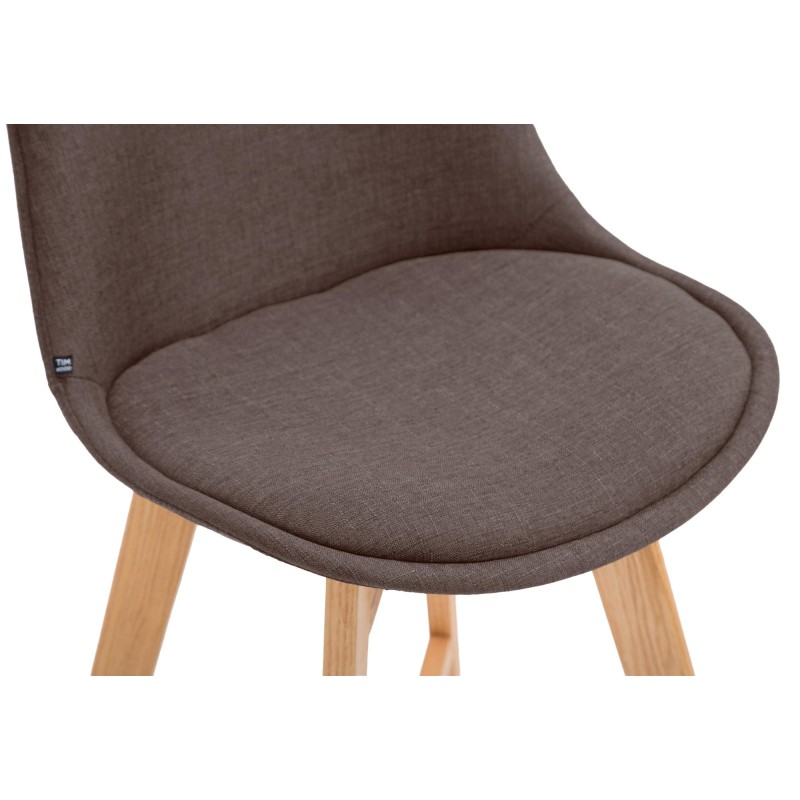 Taburete de bar Cannes, tela Natura marrón