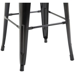 Taburete de bar negro Joshua V2