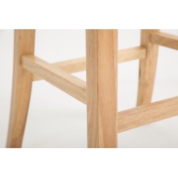 Taburete de bar Bregenz en piel sintética gris Natura