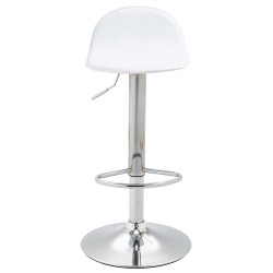 Taburete de bar blanco Lana V2 C