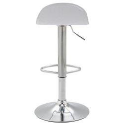 Taburete de bar blanco Lana V2 C