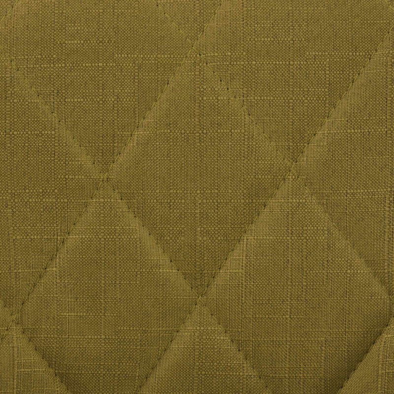 Taburete de bar Lazio, tapizado en tela, cromado verde