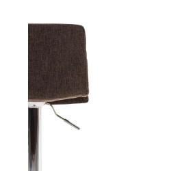 Taburete de bar Hoover, tela marrón C