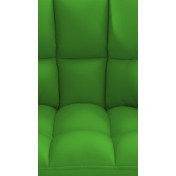 Taburete de bar Damaso de 4 patas, blanco y verde