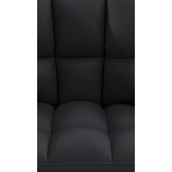 Taburete de bar Damaso de 4 patas, blanco y negro