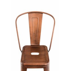 Juego de 2 taburetes de bar Aiden de cobre