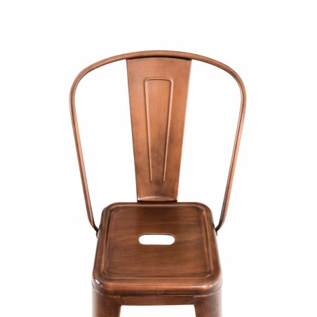 Juego de 2 taburetes de bar Aiden de cobre