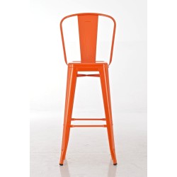 Juego de 2 taburetes de bar Aiden color naranja