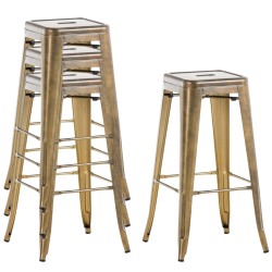 Taburete de bar Joshua V2 Gold