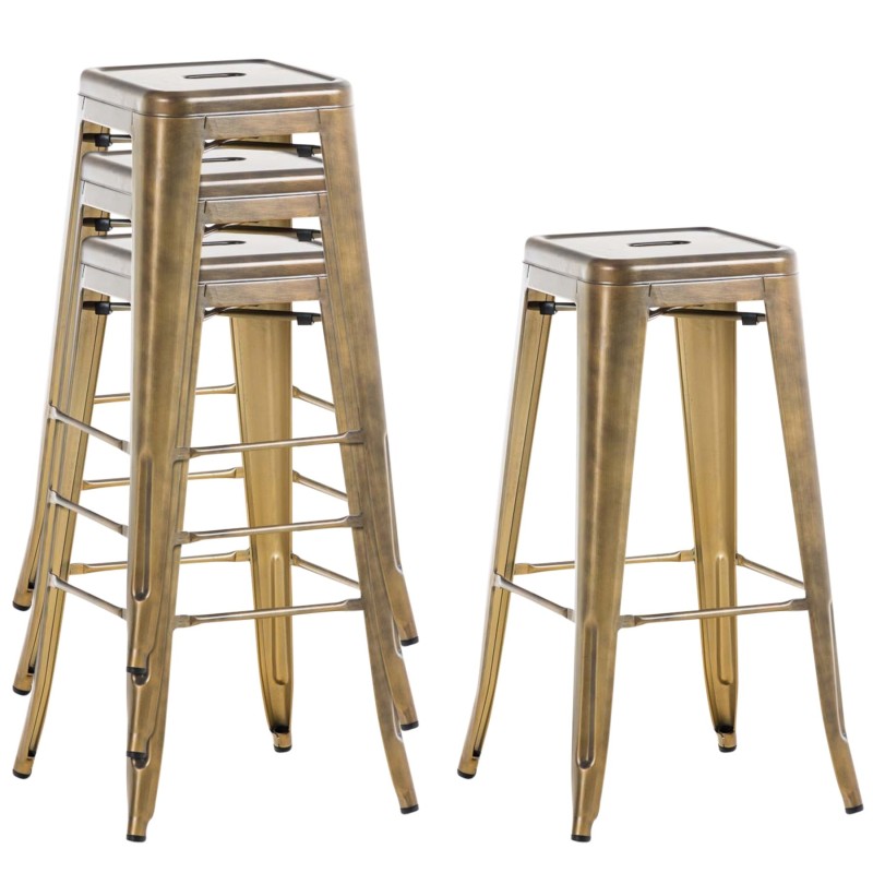 Taburete de bar Joshua V2 Gold