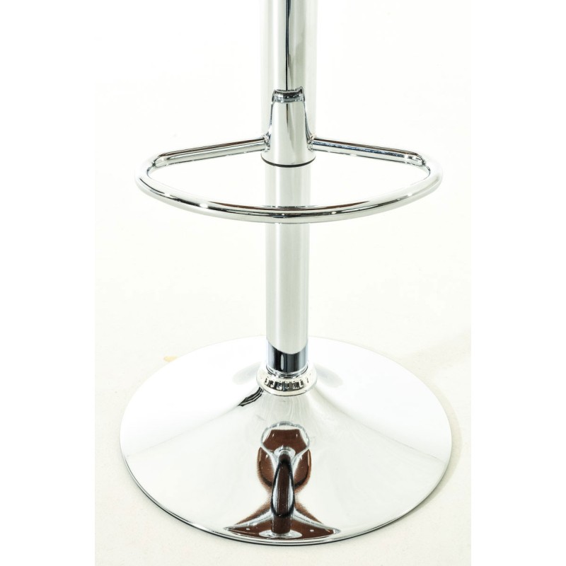 Juego de 2 taburetes de bar Kingston C en piel sintética natural/negra