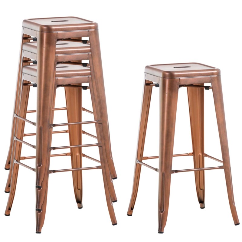 Taburete de bar de cobre Joshua V2