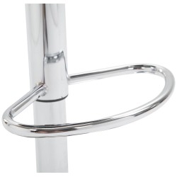 Juego de 2 taburetes de bar Lazio en piel sintética negra C