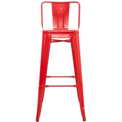 Juego de 2 taburetes de bar Mason rojos