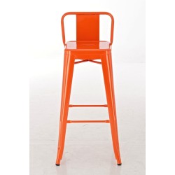 Juego de 2 taburetes de bar Mason de color naranja