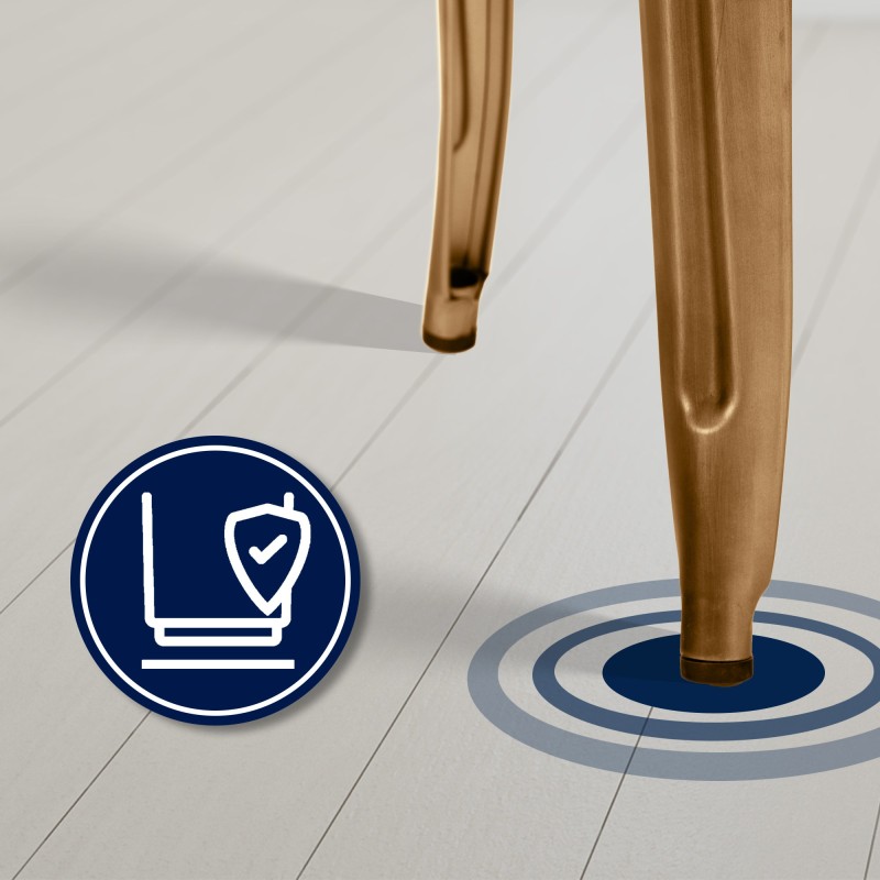 Juego de 2 taburetes de bar Joshua dorados