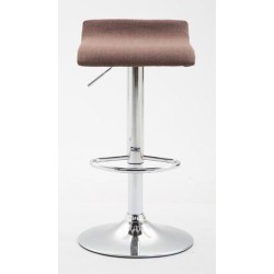 Juego de 2 taburetes de bar Dyn V2 en tela marrón C