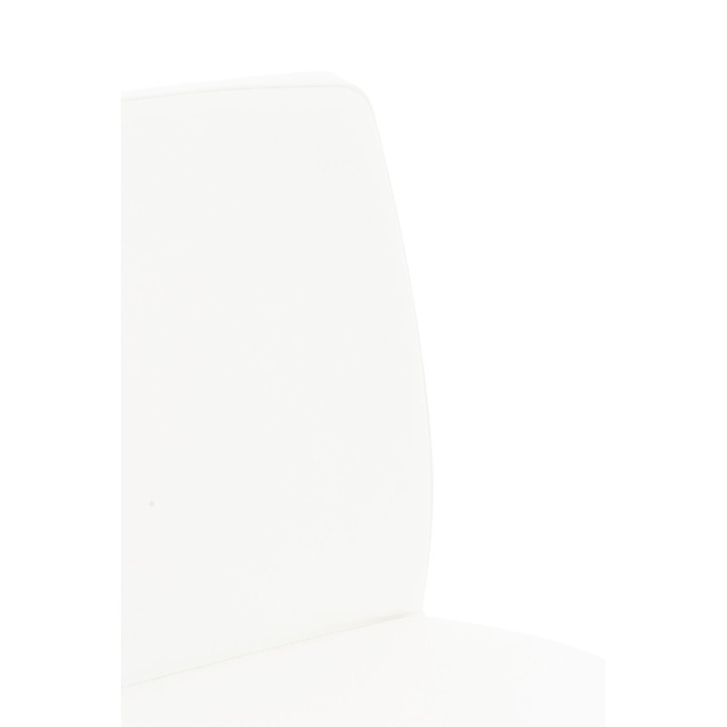 Taburete de bar Cádiz, piel sintética blanca y negra