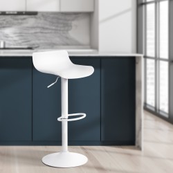 Taburete de bar blanco Aveiro