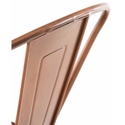 Juego de 4 taburetes de bar Aiden de cobre