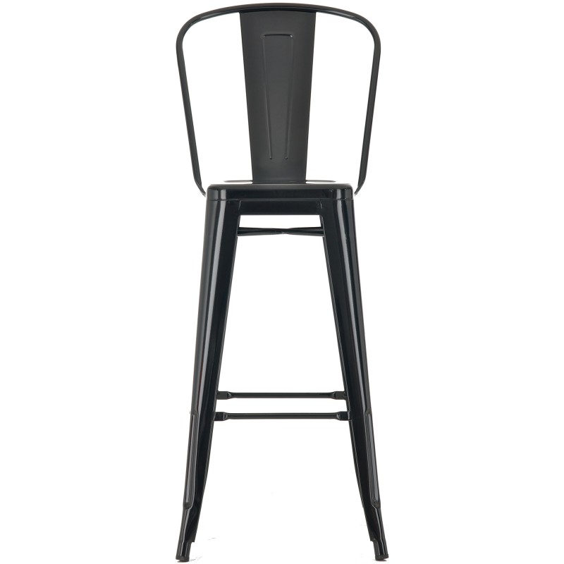 Juego de 4 taburetes de bar Aiden negros