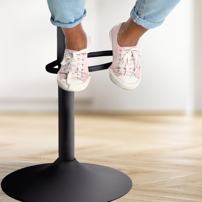 Juego de 2 taburetes de bar Aveiro negros