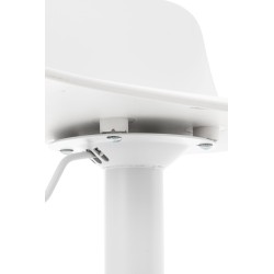 Juego de 2 taburetes de bar blancos Almada