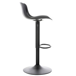 Juego de 2 taburetes de bar Almada negros