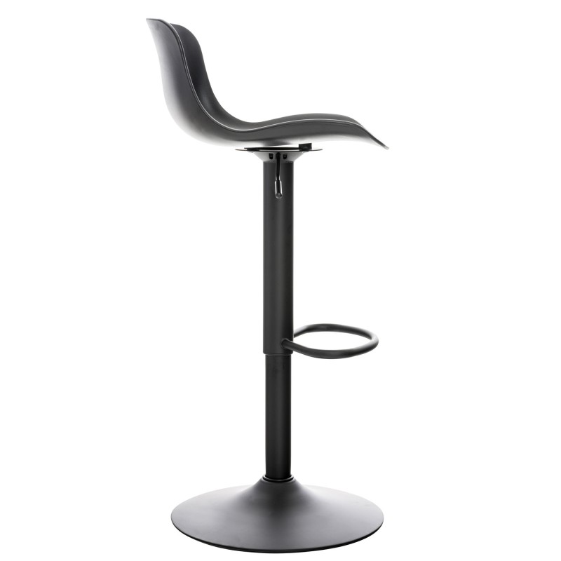 Juego de 2 taburetes de bar Almada negros