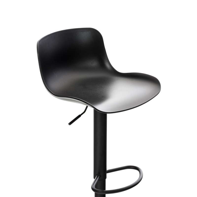 Juego de 2 taburetes de bar Almada negros