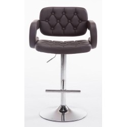 Juego de 2 taburetes de bar Dublin C marrones