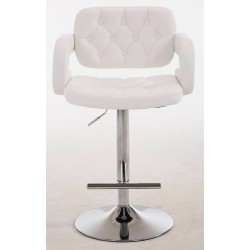 Juego de 2 taburetes de bar blancos Dublin C