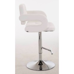 Juego de 2 taburetes de bar blancos Dublin C