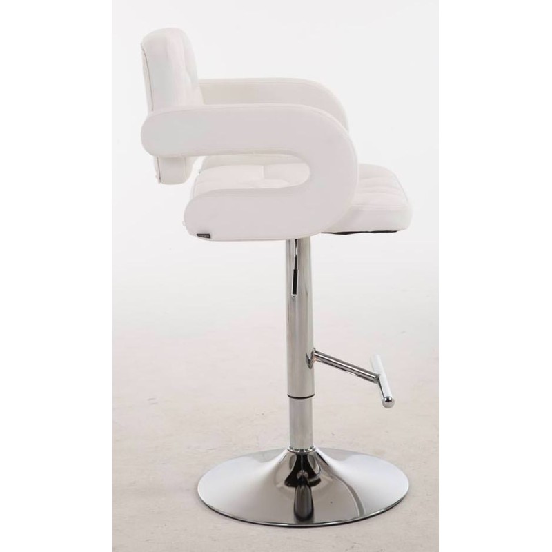 Juego de 2 taburetes de bar blancos Dublin C